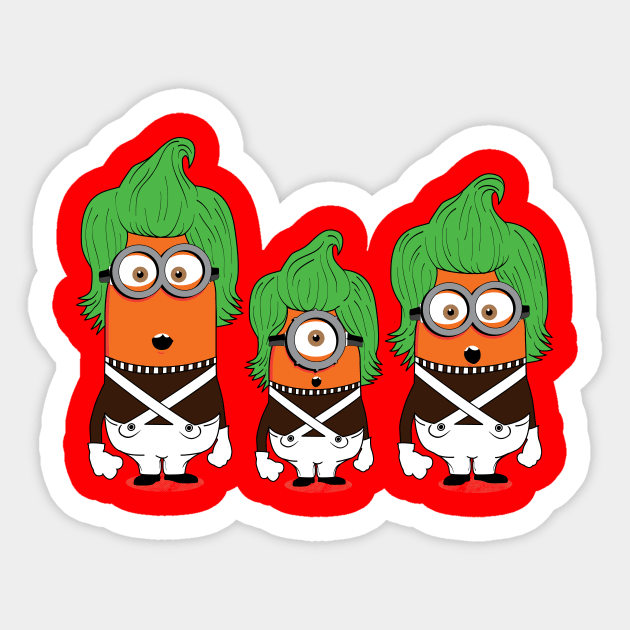 Gru-oompa Loompas Sticker by Daletheskater